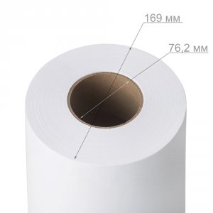 Рулонная бумага формата А1 610мм-150м-76мм 90 г/м2